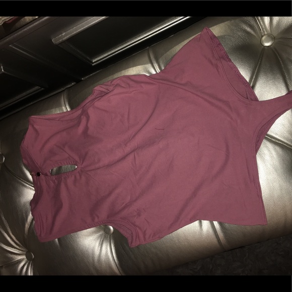 Free Spirit Pink Lace Front Choker Bodysuit - Picture 5 of 5